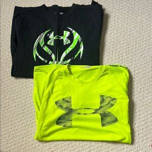 Men’s Under Armour Graphic Tees - Black and Neon Yellow